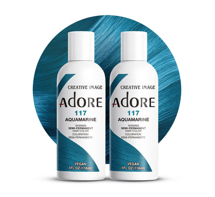 Adore Semi Permanent Hair Color 117 Aquamarine front view
