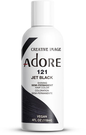 Adore Semi Permanent Hair Color 121 Jet Black 4 Fl Oz front view