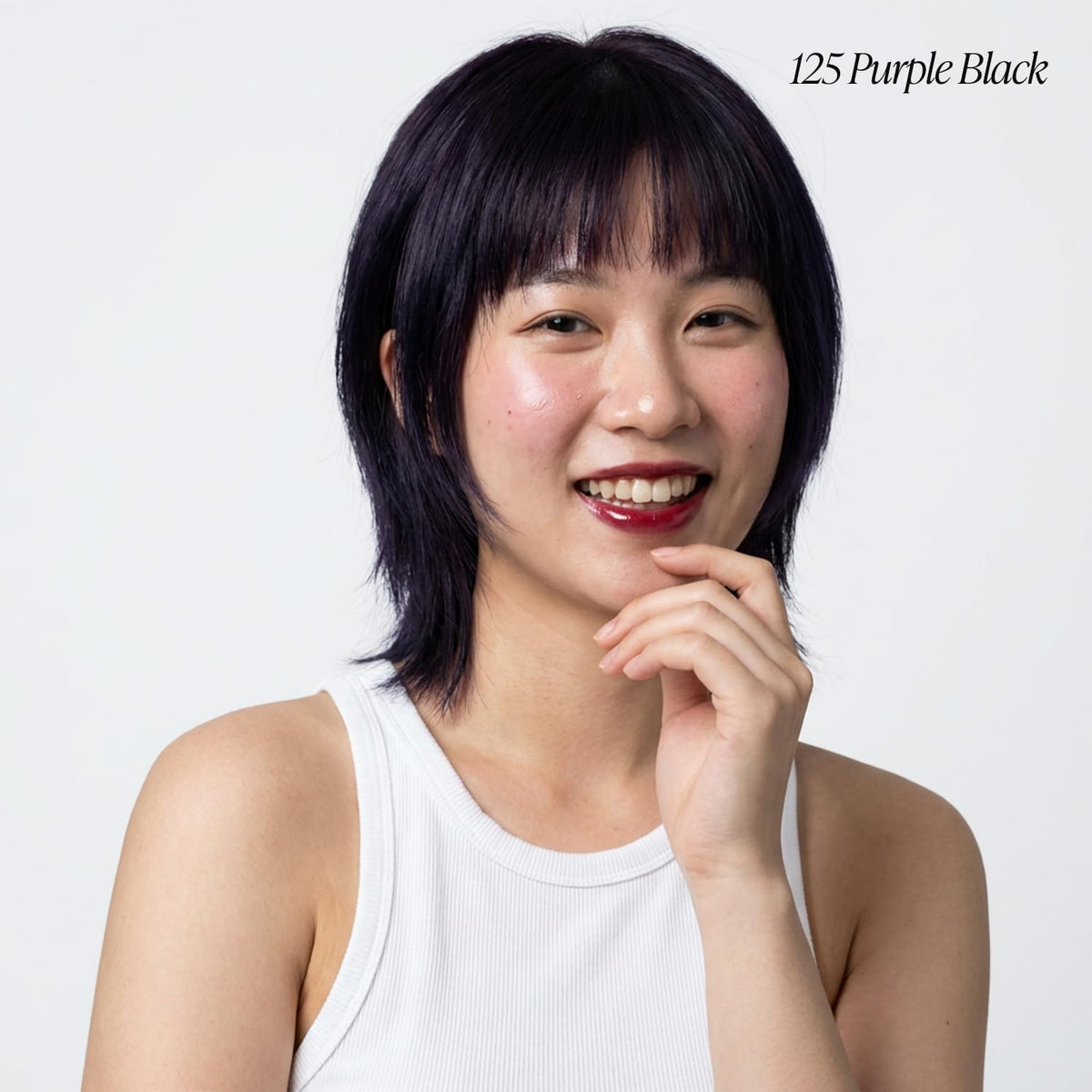 Adore Semi Permanent Hair Color 125 Purple Black back view