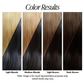 Adore Semi Permanent Hair Color 130 Blue Black application on hair