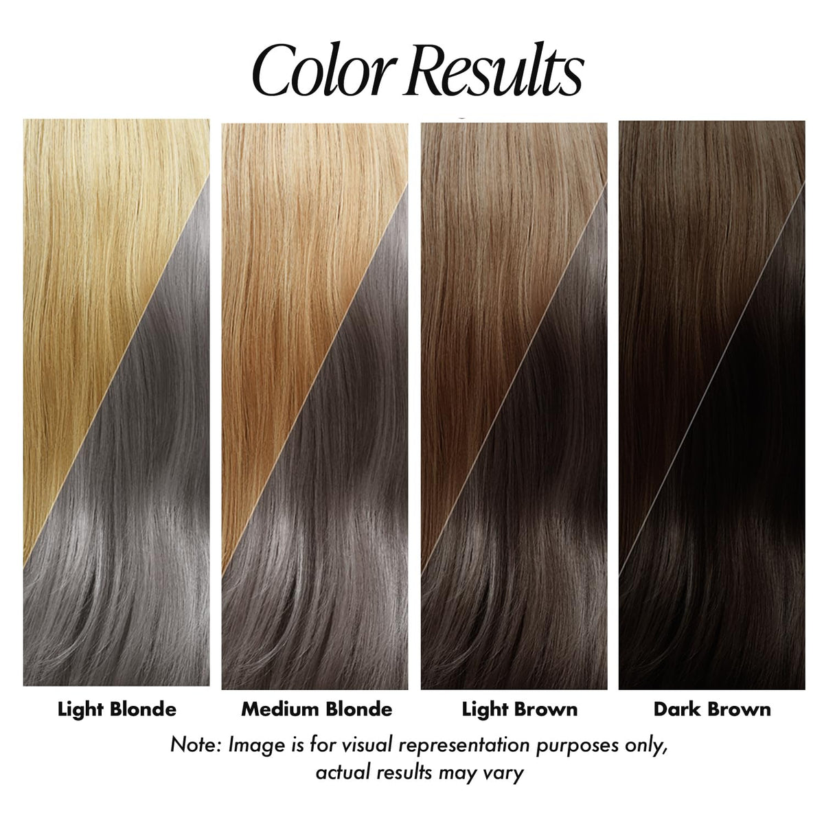 Adore Semi Permanent Hair Color 158 Mystic Grey application on hair