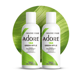 Adore Semi Permanent Hair Color 163 Green Apple front view