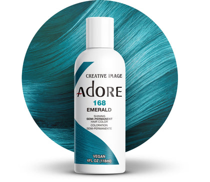 Adore Semi Permanent Hair Color 168 Emerald front view