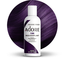 Adore Semi Permanent Hair Color 186 Rich Eggplant front view