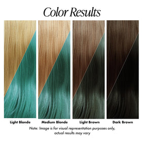 Adore Semi Permanent Hair Color 195 Jade application on hair