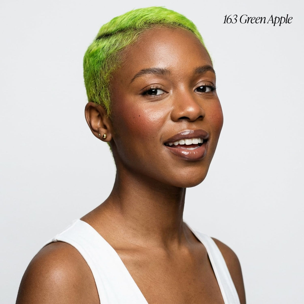 Adore Semi Permanent Hair Color Green Apple 163 bottle side view