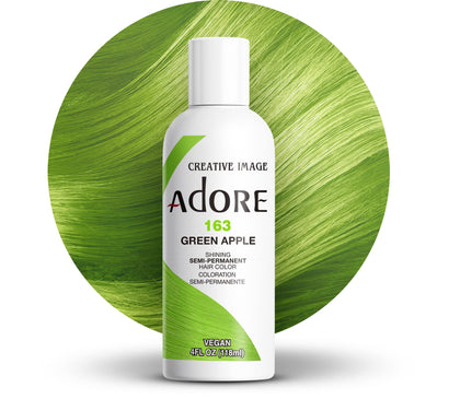 Adore Semi Permanent Hair Color Green Apple 163 front view