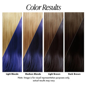 Adore Semi Permanent Hair Color Ocean Blue 176 application on hair
