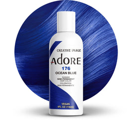 Adore Semi Permanent Hair Color Ocean Blue 176 front view