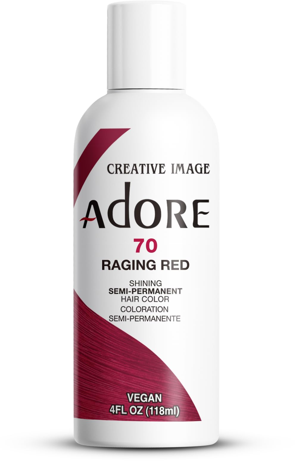 Adore Semi Permanent Hair Color Raging Red 4 Fl Oz front view