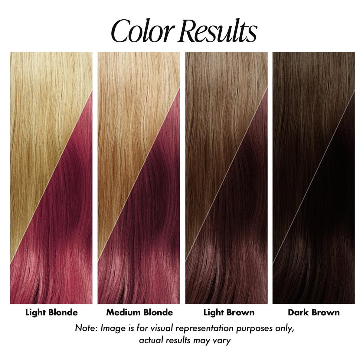 Adore Semi Permanent Hair Color Raging Red application on hair