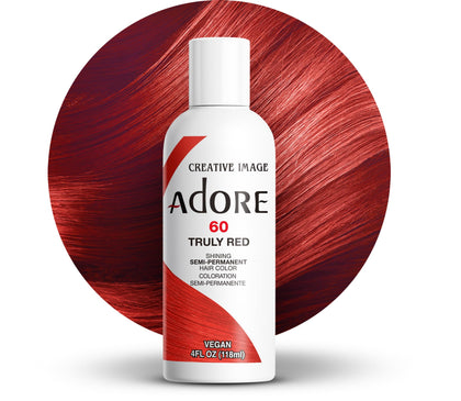 Adore Semi Permanent Hair Colour 060 Truly Red front view