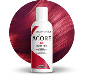 Adore Semi Permanent Hair Colour 064 Ruby Red front view