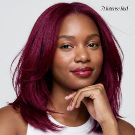 Adore Semi Permanent Hair Colour 071 Intense Red application on hair