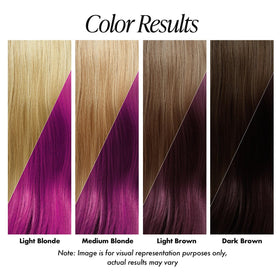 Adore Semi Permanent Hair Colour 082 Pink Rose application on hair