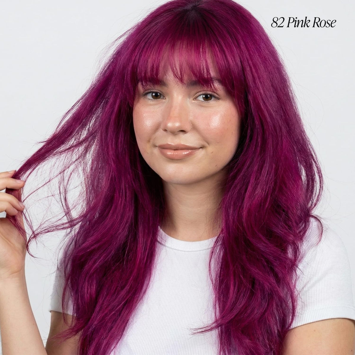 Adore Semi Permanent Hair Colour 082 Pink Rose bottle side view