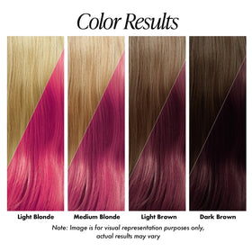 Adore Semi Permanent Hair Colour 142 Pink Blush application on hair
