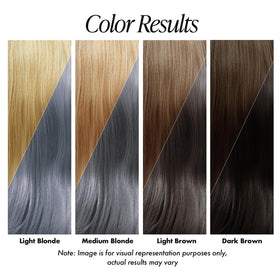 Adore Semi Permanent Hair Colour 198 Powder Blue application on hair