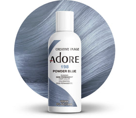 Adore Semi Permanent Hair Colour 198 Powder Blue front view