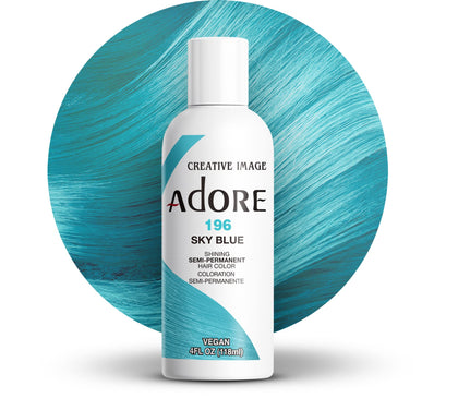 Adore Semi Permanent Hair Colour Sky Blue 4 Fl Oz front view