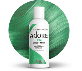 Adore Sweet Mint hair dye with vibrant colour result
