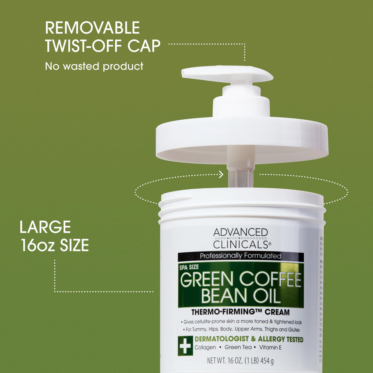 Advanced Clinicals Collagen Body Cream application on skin