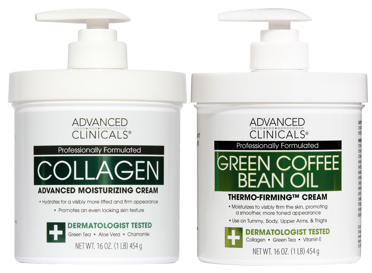 Advanced Clinicals Collagen Body Cream front view with packaging