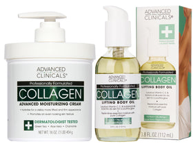 Advanced Clinicals Collagen Body Oil bottle front view