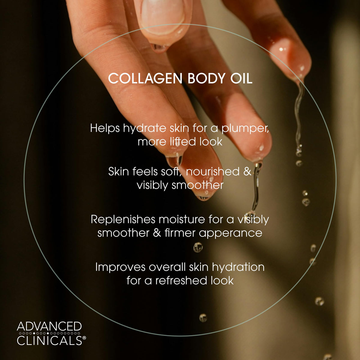 Advanced Clinicals Collagen Cream body lotion tube side view