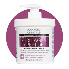Advanced Clinicals Collagen Peptides Body Lotion 16 oz front view