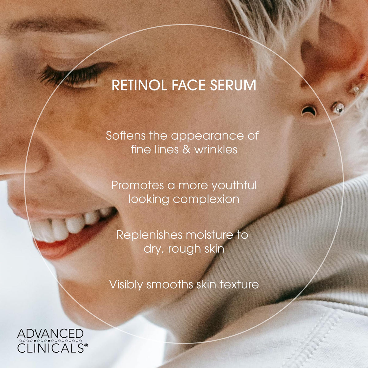 Advanced Clinicals Collagen Serum bottle with dropper