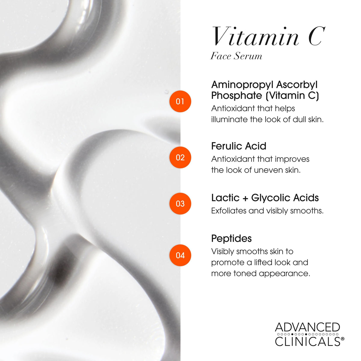 Advanced Clinicals Hyaluronic Acid serum packaging