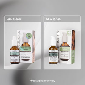 Advanced Clinicals Niacinamide Serum 5% bottle with fruits