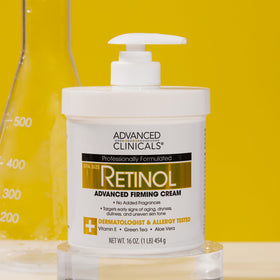 Advanced Clinicals Retinol Body Lotion 16 Ounce with other skincare products