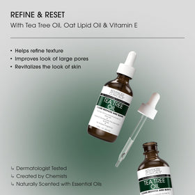 Advanced Clinicals Tea Tree Oil Serum side view showing bottle design