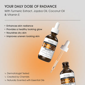 Advanced Clinicals Turmeric Oil Serum bottle with dropper