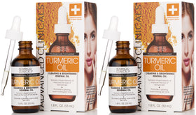 Advanced Clinicals Turmeric Oil Serum front view with packaging