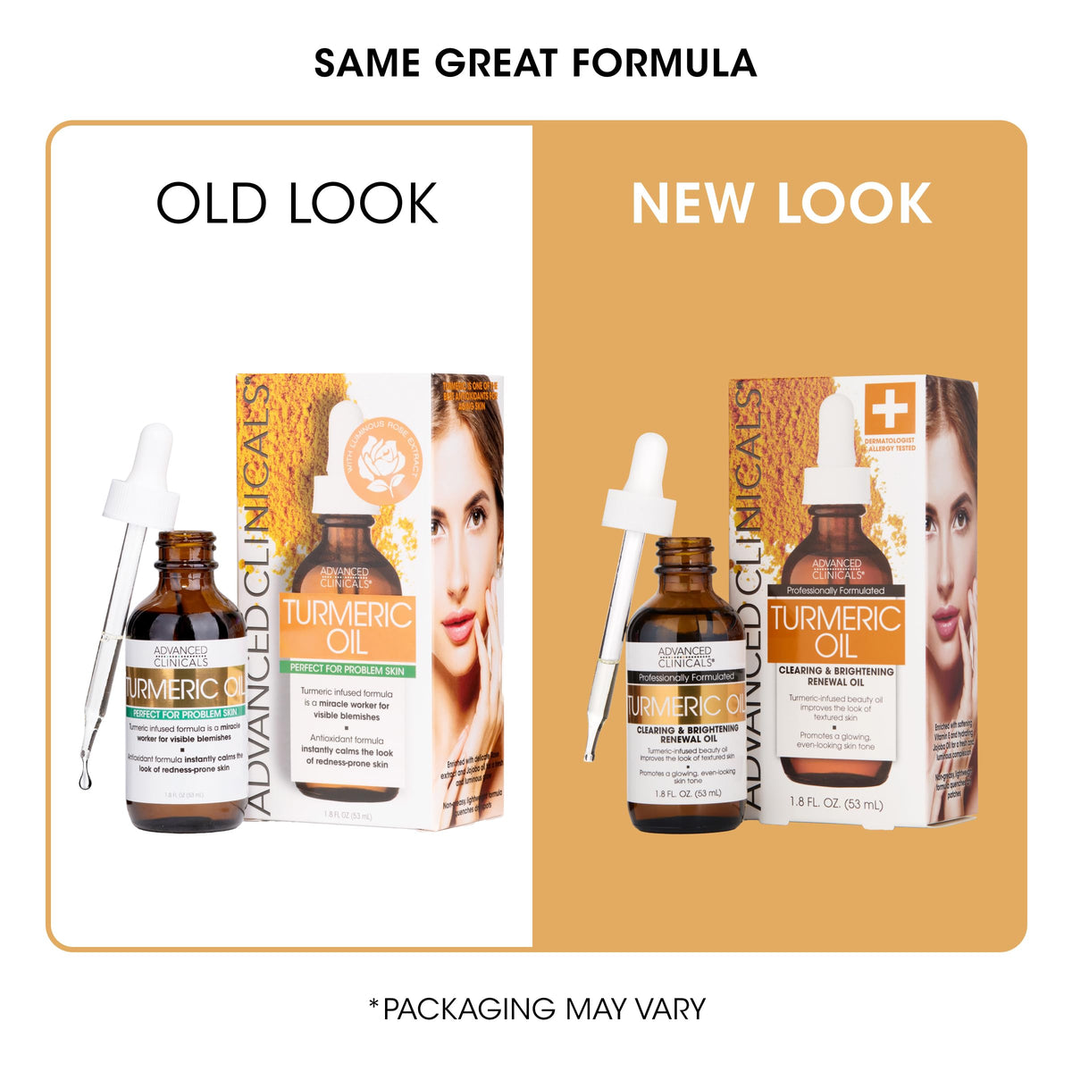 Advanced Clinicals Turmeric Oil Serum texture on hand
