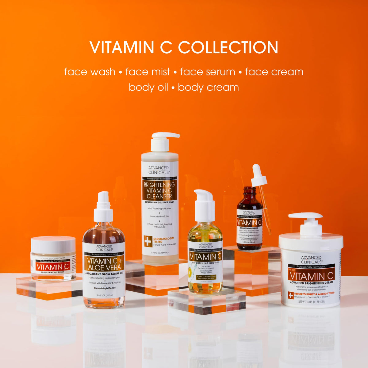 Advanced Clinicals Vitamin C Cream Body Lotion ingredients list