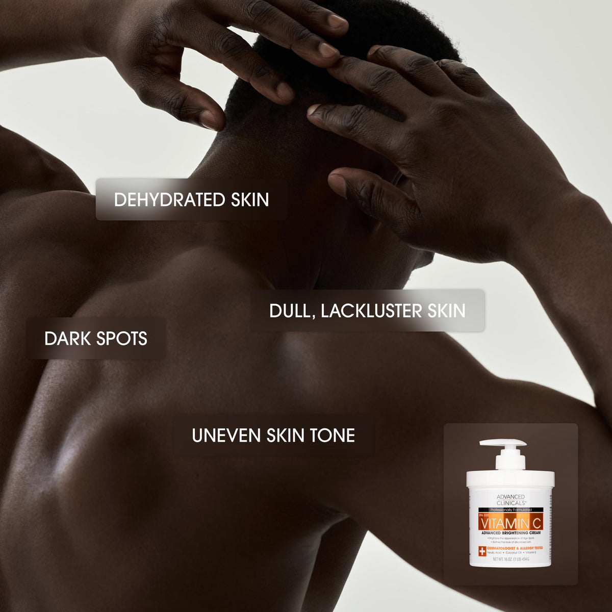 Advanced Clinicals Vitamin C Cream Body Lotion packaging