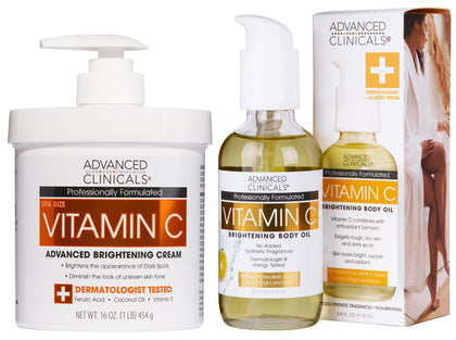 Advanced Clinicals Vitamin C Cream Moisturiser front view