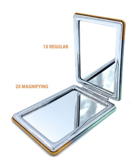 Aeisage Square Compact Mirror in a handbag for travel use