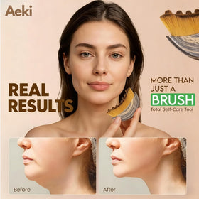 AEKI Lymphatic Contour Face Brush close-up of bristles