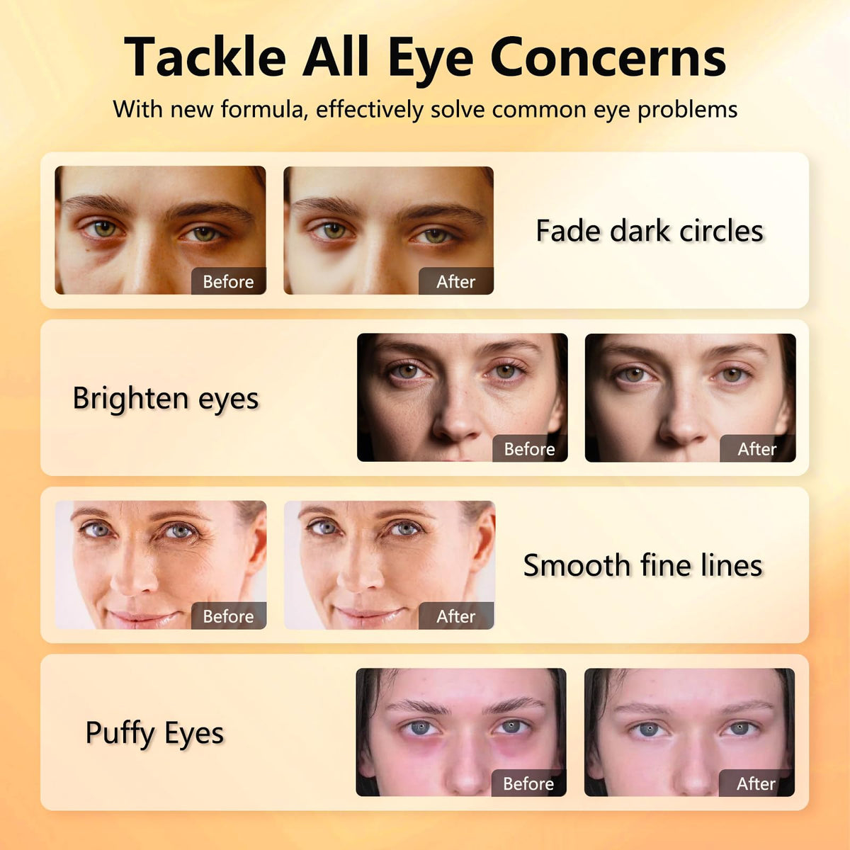 Aeryea Vitamin C & Caffeine Under Eye Patches with ingredients list