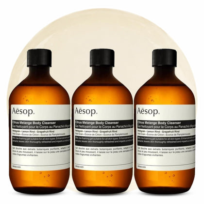 Aesop Citrus Melange Body Cleanser Refill front view 500 mL