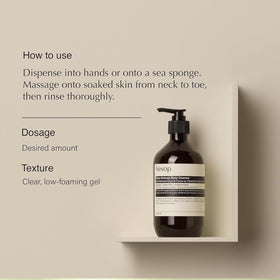 Aesop Citrus Melange Body Cleanser Refill with citrus fruits background