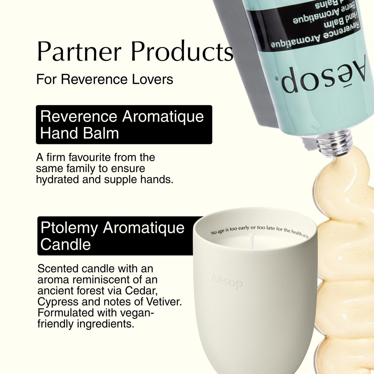 Aesop Reverence Aromatique Exfoliating Hand Wash packaging details