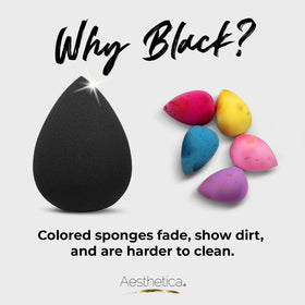 Aesthetica Beauty Sponge Blender rounded end for cheeks