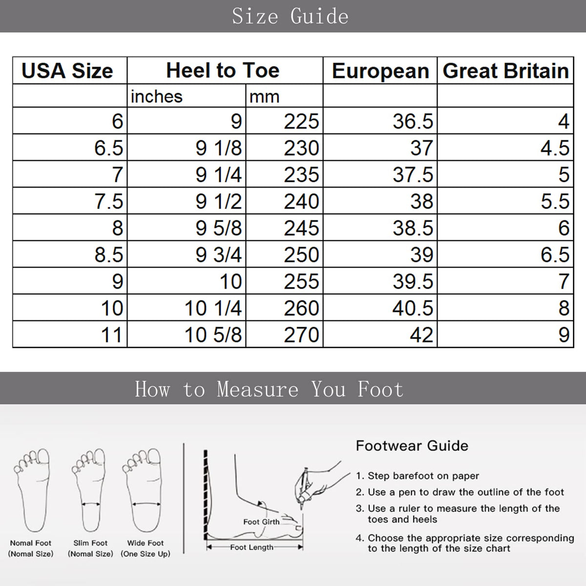 AFEETSING Women's Ballet Flats packaging