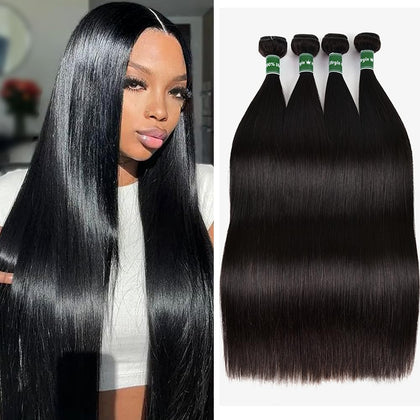 Afeier Straight Bundles Human Hair 18 Inch front view